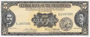 Philippinen 5 Pesos 1949 p135e